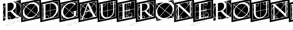 RodgauerOneRound Medium字体转换